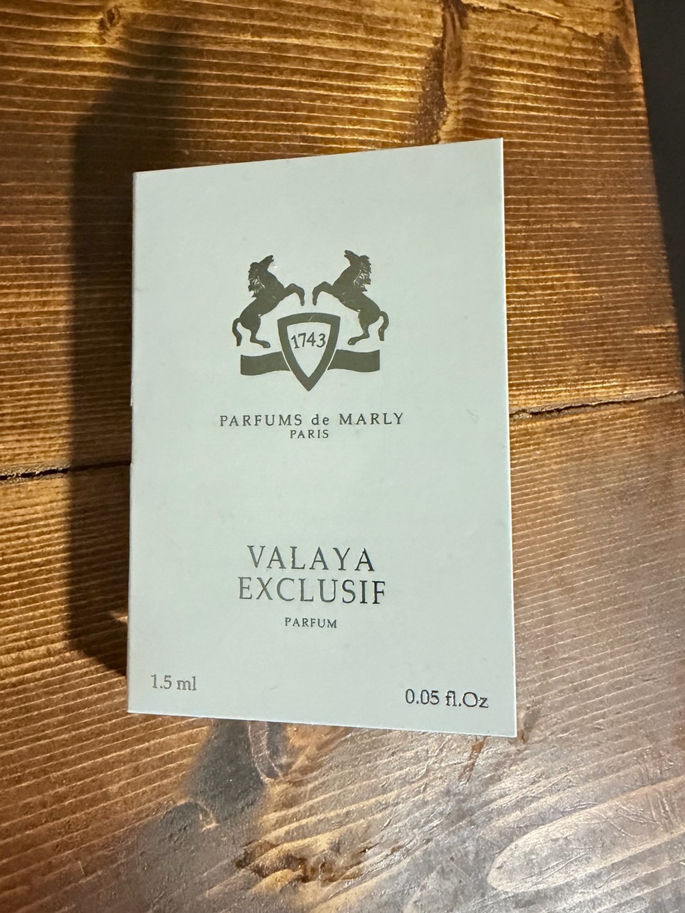 Parfums de Marly Valaya Exclusif Parfum Sample - Pale Mint